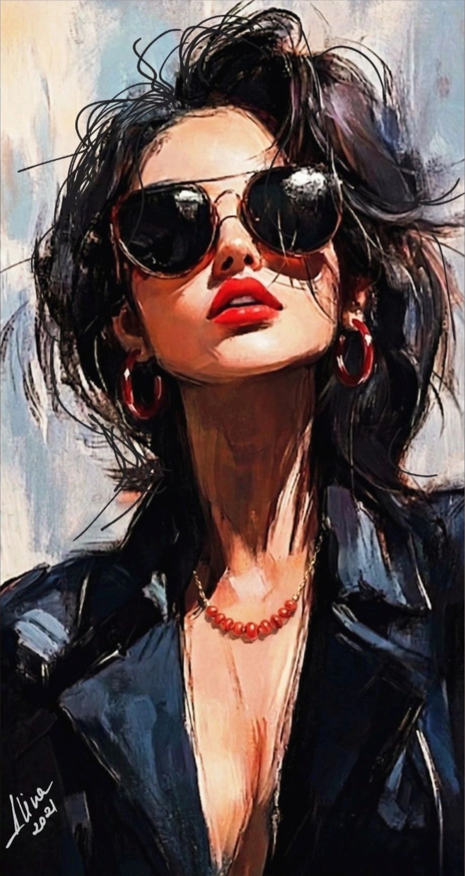 ArteDiAlina.com painting: Aviator Glasses